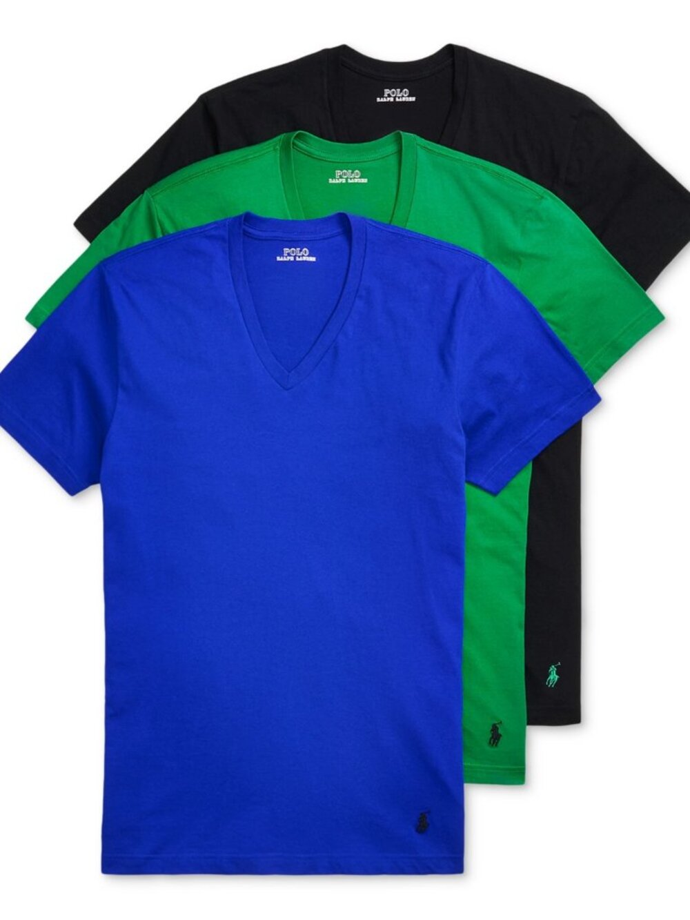 Polo Ralph Lauren Men's 3-Pack V-Neck Classic Undershirts